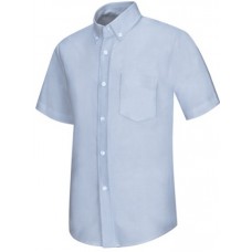 Dellwood LIGHT BLUE Oxford Adult Button Front Shirt